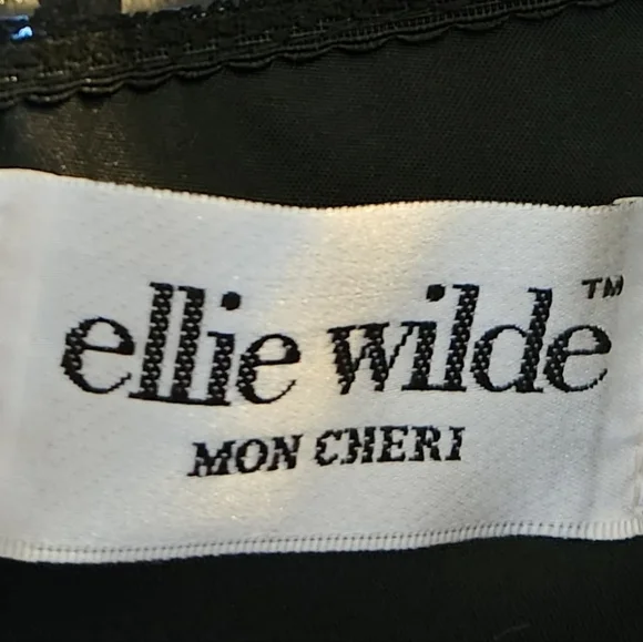 Ellie Wilde Mon Cheri Wine Colored Formal Dress